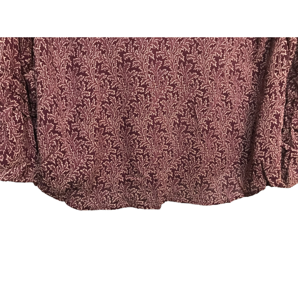 Soft Surroundings Size Large Purple Button Front 100% Silk Top Bell Sleeve Boho - Picture 10 of 12